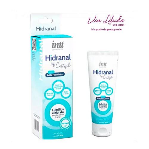 Hidranal Lubrificante Íntimo Anal Com Ácido Hialurônico 50g Via Libido Sex Shop 1400